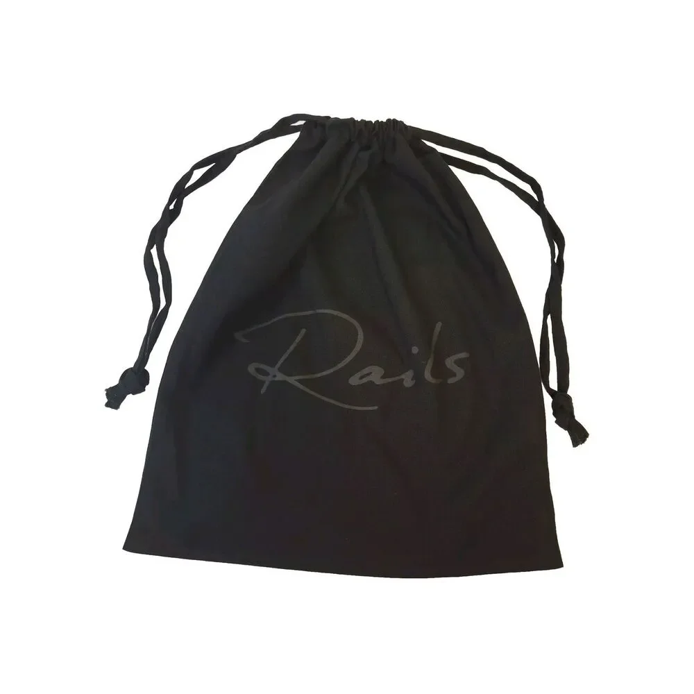 Rails Drawstring Black 15,5